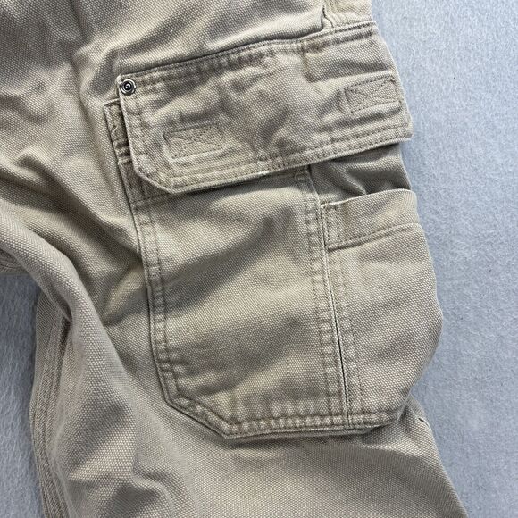 Duluth Trading Co Mens Cargo Work Pants Size 40x28 Carpenter Tan - Picture 10 of 11